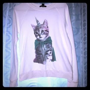 HERO KITTEN UNICORN CREWNECK SWEATSHIRT